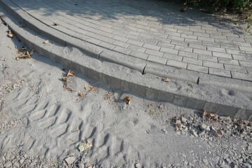 Bürgersteig und Strassenbau