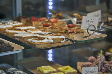 Cakes sold in the cute store