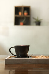 Hot coffee.