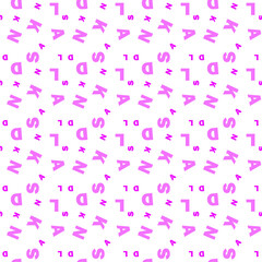 Alphabet letters seamless pattern.Can be used for posters,school projects,textile,scrap booking.