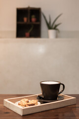 Hot coffee.