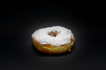 Sweet black and white donuts