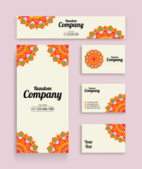 business card templates using vector illustrations