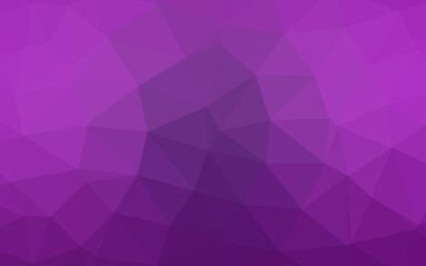 Light Purple vector shining triangular background.