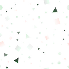 Light Silver, Gray vector seamless backdrop with lines, circles, rhombus.