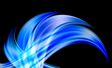 Color brushstroke oil or acrylic paint design element for presentations, flyers, leaflets, postcards and posters.