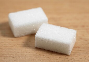Two Cubes of White Sugar