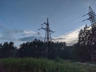 high voltage power lines