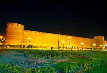 Panorama of Arg Karim Khan, Shiraz, Iran