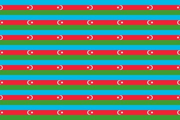 Simple geometric pattern in the colors of the national flag of Azerbaijan