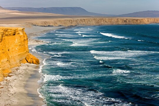 Landscape in Paracas National Park, Peru