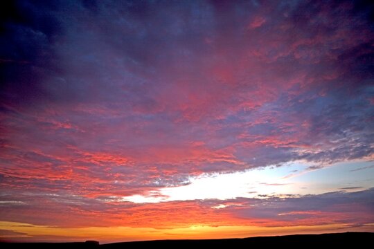 Sunset on Paracas National Park, Peru