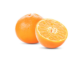 orange fruit isolated on white background . full depth of field