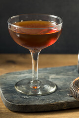 Refreshing Boozy Rye Brooklyn Cocktail
