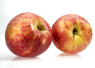 Royal Gala Apple, malus domestica, Fruits against White Background