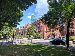 Naklejka premium Overview of Boston, Massachusetts - July 2016