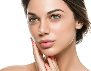 Natural fresh clean skin woman beauty