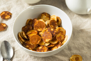 Homemade Mini Pancake Cereal