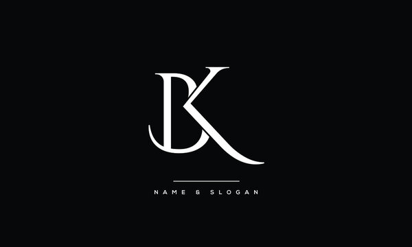 BK,KB ,B ,K  Abstract Letters Logo Monogram