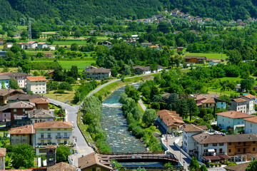 Fototapeta premium Caffaro valley in Brescia province