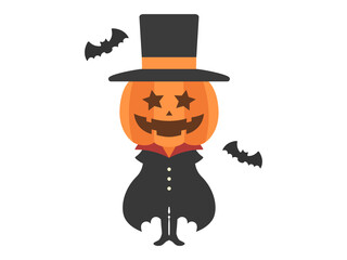 カボチャのオバケのイラスト