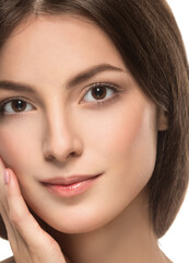 Obraz premium Healthy tanned skin young beautiful model