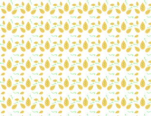 yellow leaf pattern design