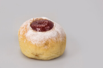 Sweet bread stuffed with guava jam