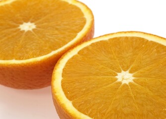 Orange, citrus sinensis, Fruits against White Background