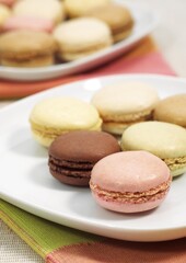 Macaroons on Plate