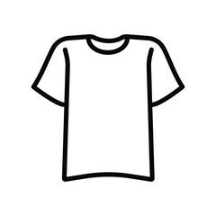 Vector White Blank Tshirt Icon Symbol. Sport T-shirt icon. Trainning sign.