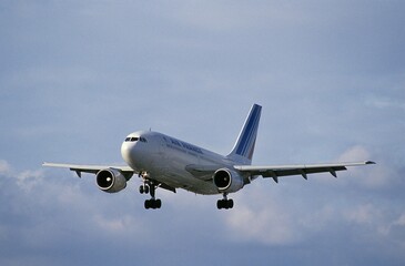 Fototapeta na wymiar Air France Airline Plane Taking off