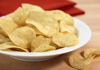Potato Chips in a Plate