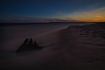 świt w kołobrzegu na plaży zachodniej © mateusz