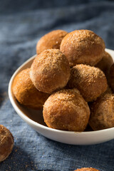 Homemade Fried Cinnamon Sugar Donut Holes