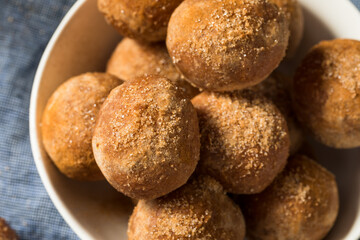 Homemade Fried Cinnamon Sugar Donut Holes