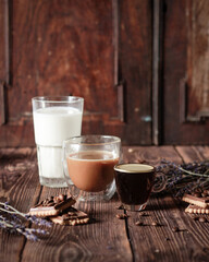 cup of coffee with chocolate