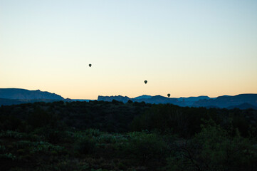 Ballooning at Dawn over Sedona