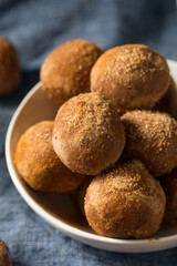 Homemade Fried Cinnamon Sugar Donut Holes