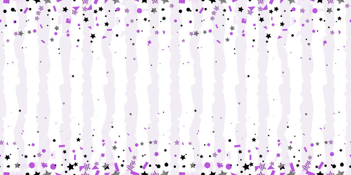 Trendy Ultraviolet Color Creative Seamless Pattern with Stars