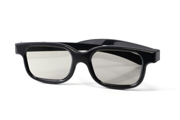 black plastic sun protective 3d glasses