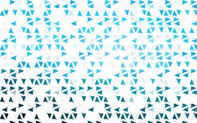 Light BLUE vector texture in triangular style.