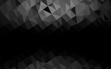 Obraz premium Dark Silver, Gray vector triangle mosaic cover.