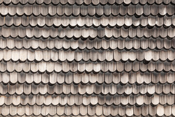 pattern of weathered wooden shingles