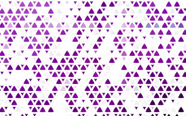 Light Purple vector seamless background with triangles.