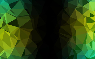 Light Green, Yellow vector low poly layout.