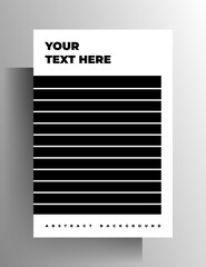 Geometric design cover template for book, magazine, brochure, catalog, folder, poster. A4 format. Vector 10 EPS.