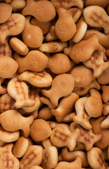 Pile of fish-shaped cookies