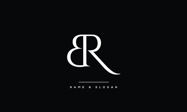 BR ,RB ,B ,R  Abstract Letters Logo Monogram