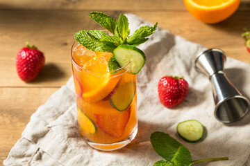 Refreshing Boozy PImms Cup Cocktail